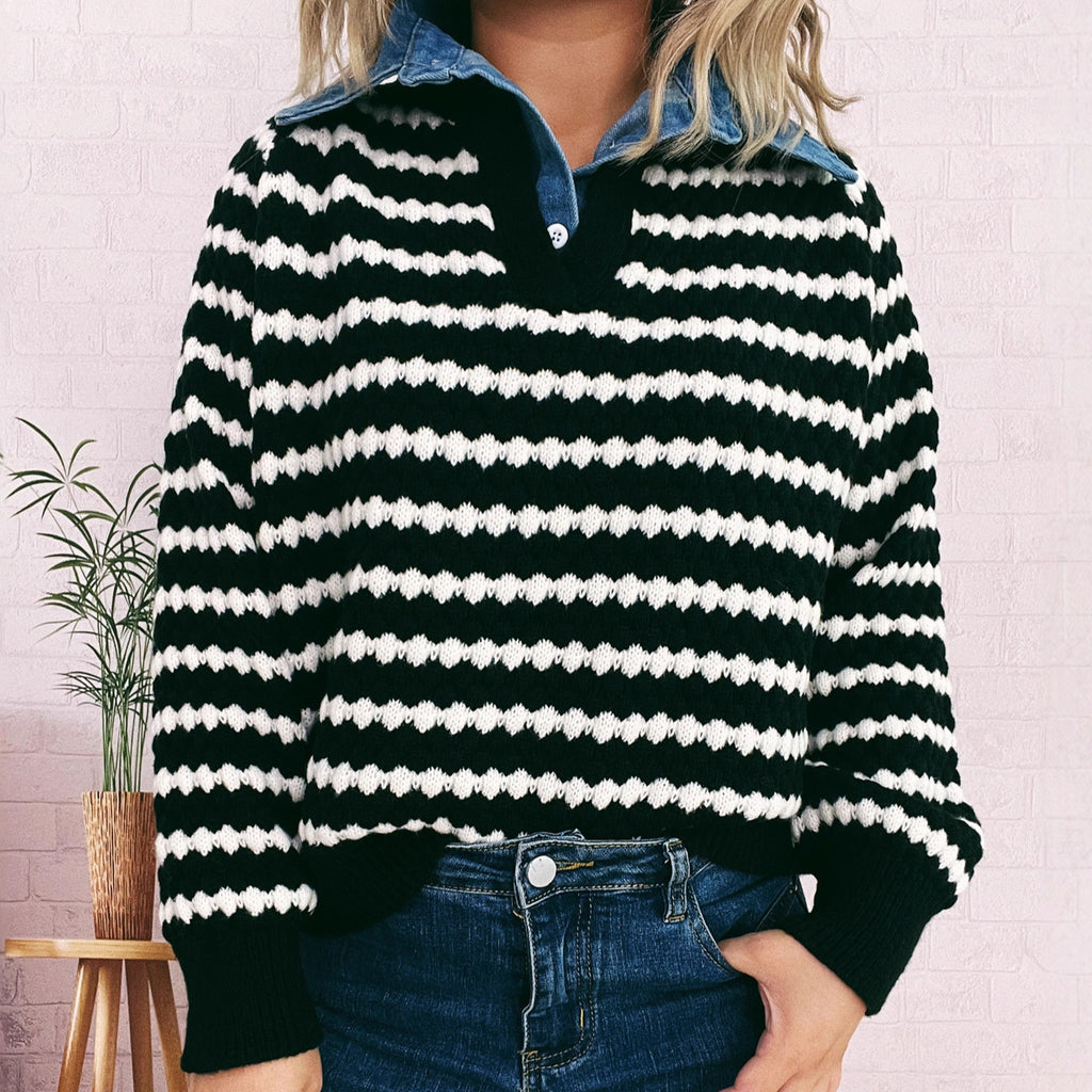 The Marlowe Patchwork Knit