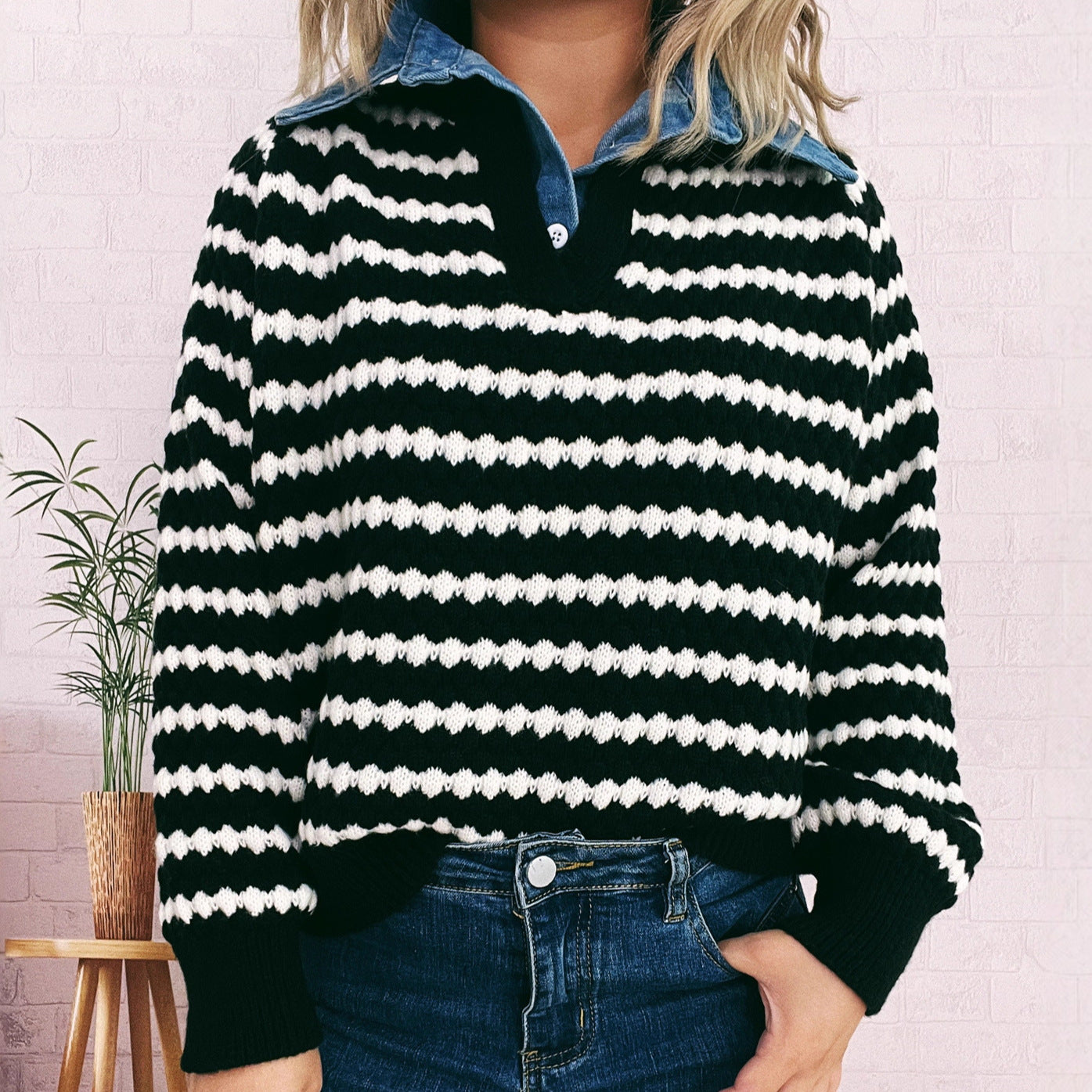 The Marlowe Patchwork Knit