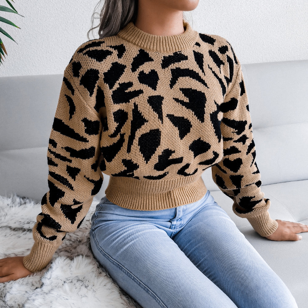 The Blair Leopard Cinched Knit