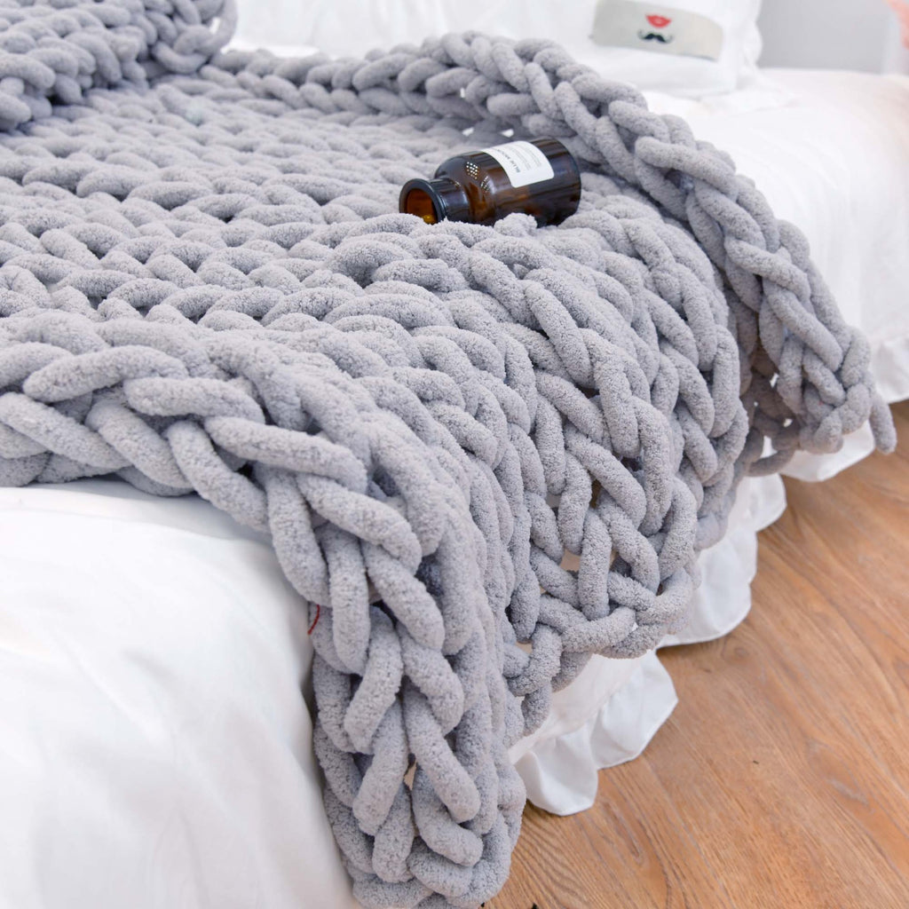 The Maren Chunky Chenille Sofa Blanket