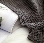 The Skye Nordic Fringe Knit Blanket