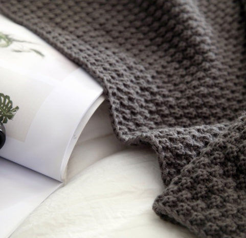 The Skye Nordic Fringe Knit Blanket