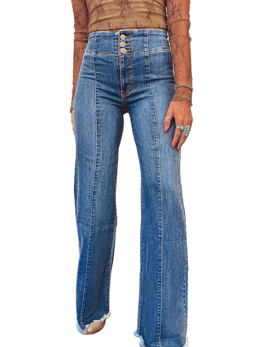 The Camille Ripped Hem Jean