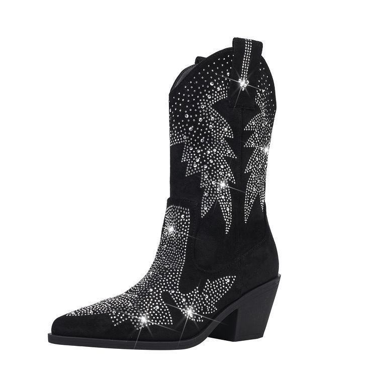The Celeste Rhinestone Ankle Boot