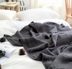 The Skye Nordic Fringe Knit Blanket