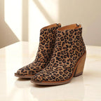 The Colette Leopard Ankle Boot