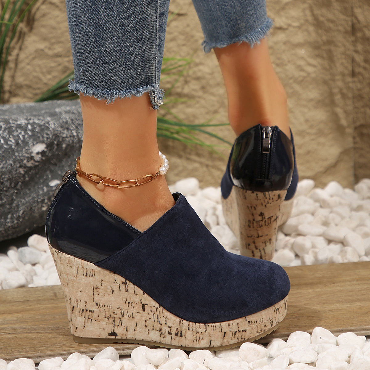 The Laurel Patchwork Wedge