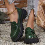 The Audrey Chunky Heel Loafer