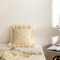 The Rowan Tassel Knit Pillow