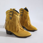 The Maeve Western Tassel Bootie