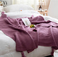 The Skye Nordic Fringe Knit Blanket