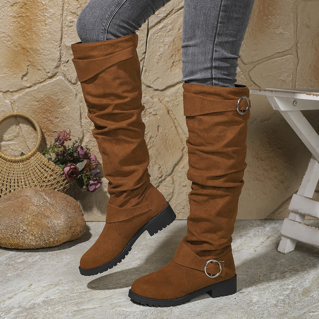 The Margot Pleated Riding Boot