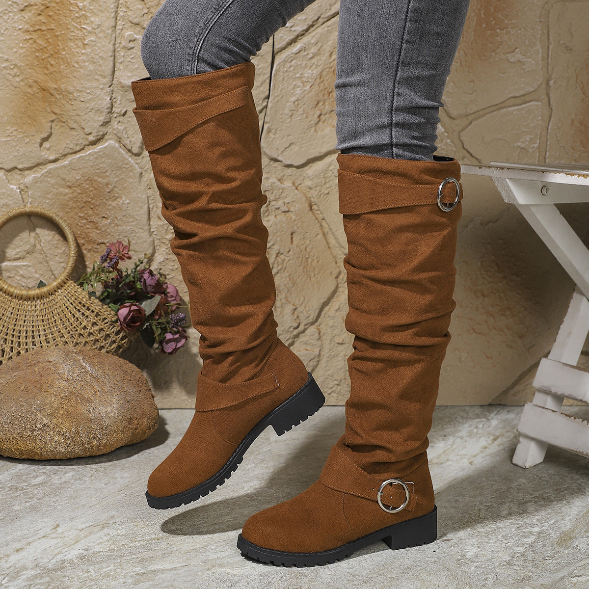 The Margot Pleated Riding Boot