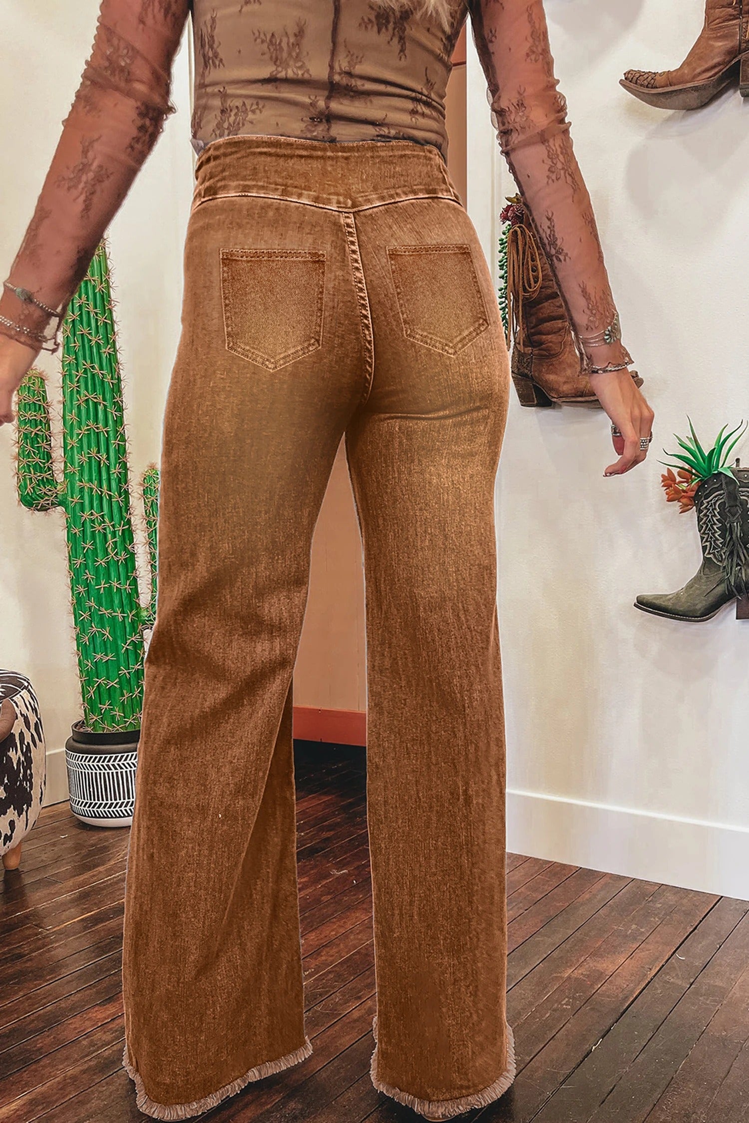 The Eliza Flared Denim Trouser