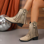 The Maeve Western Tassel Bootie