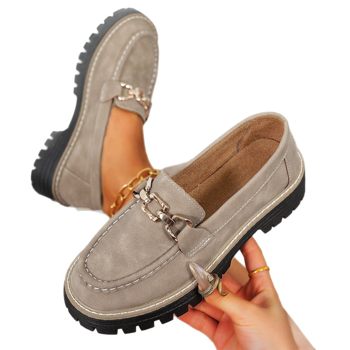 The Hollis Thick-Sole Flat