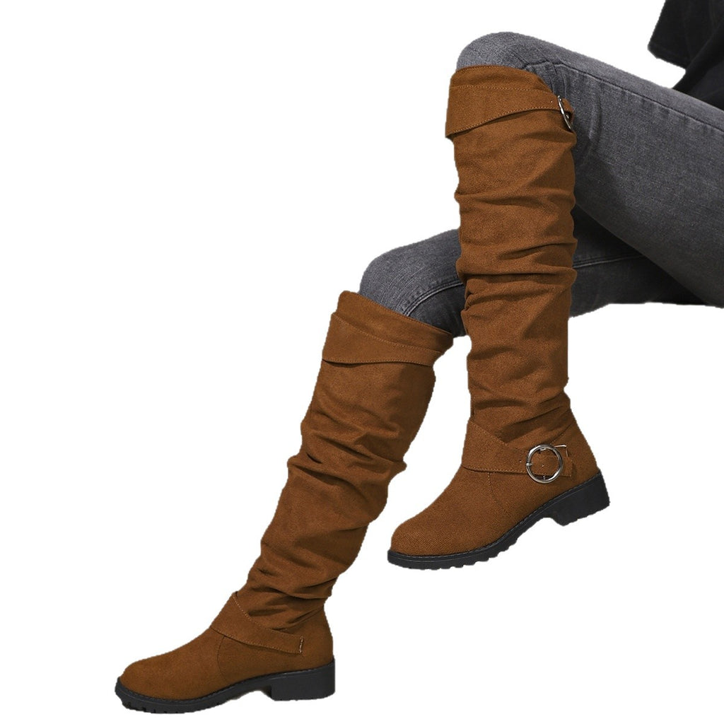 The Margot Pleated Riding Boot