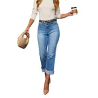 The Piper Cuffed Capri Jean