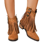 The Maeve Western Tassel Bootie
