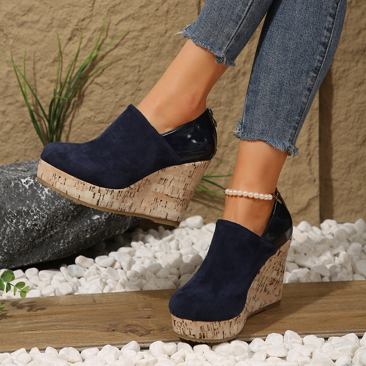 The Laurel Patchwork Wedge