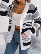 The Willow Stripe Pocket Cardigan