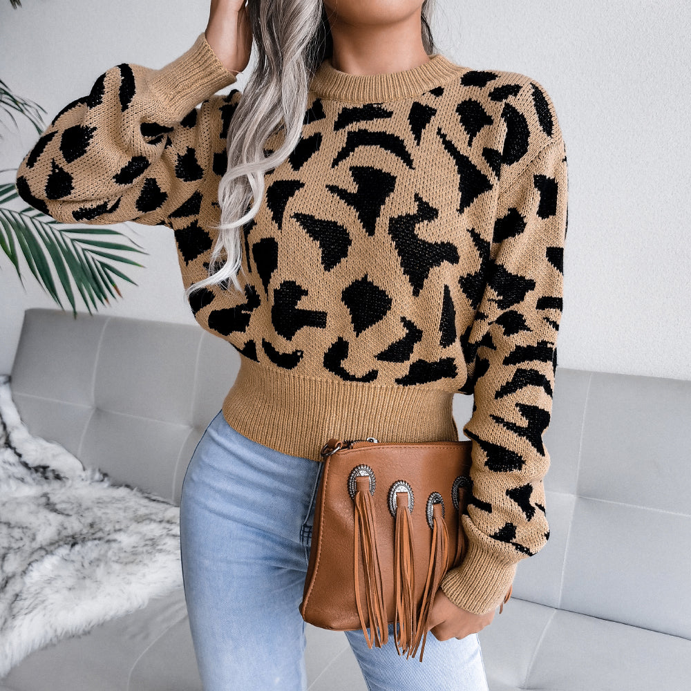 The Blair Leopard Cinched Knit