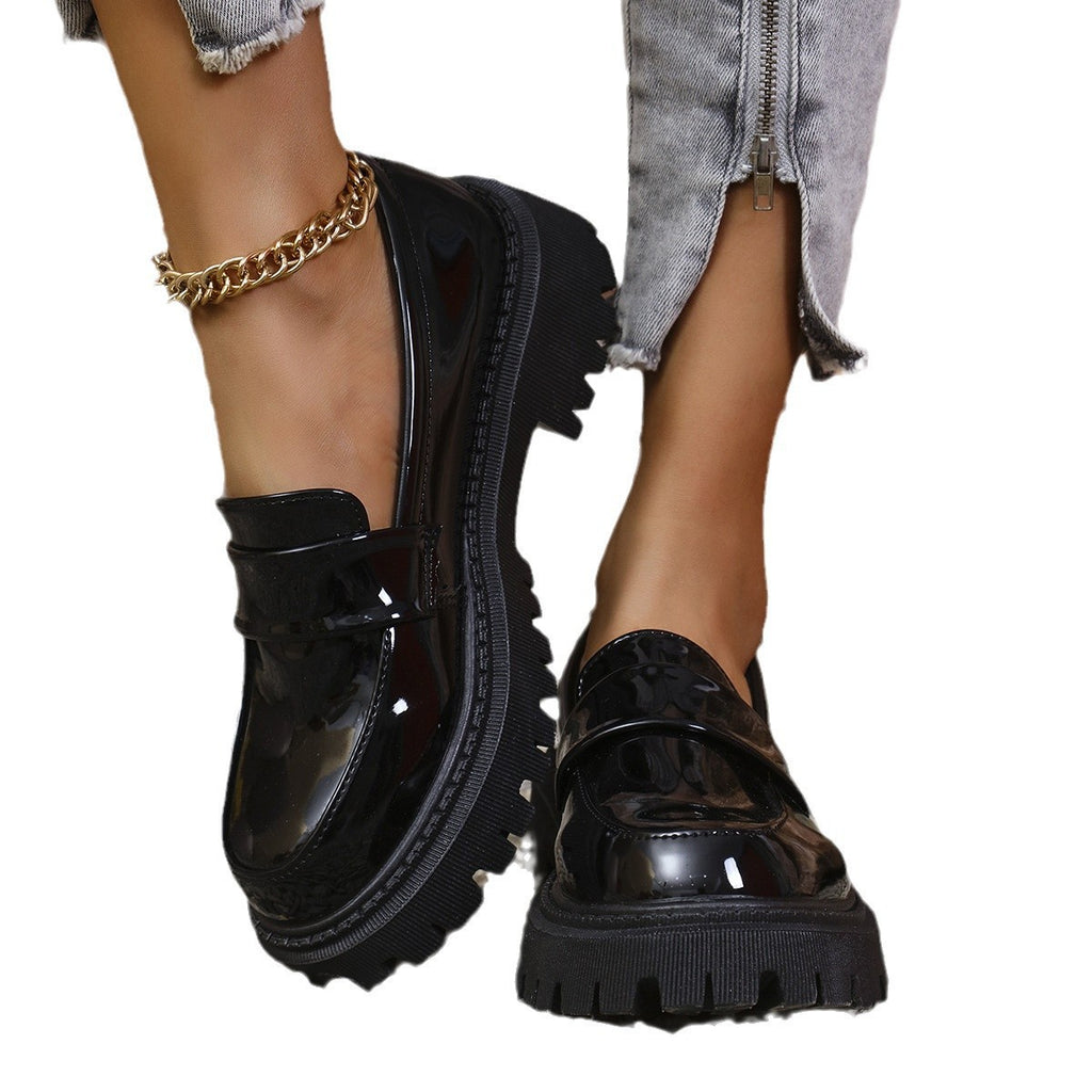 The Audrey Chunky Heel Loafer