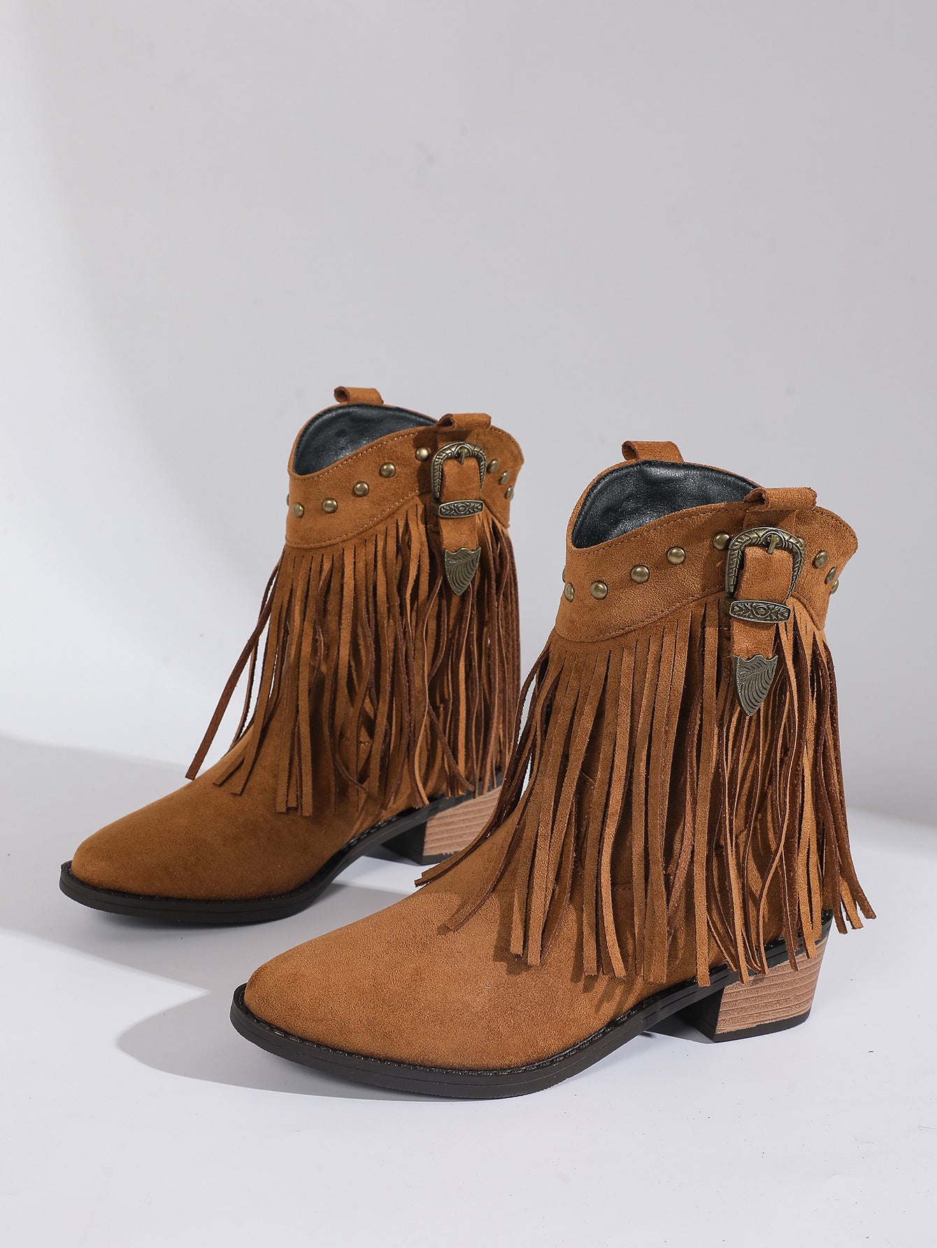 The Maeve Western Tassel Bootie