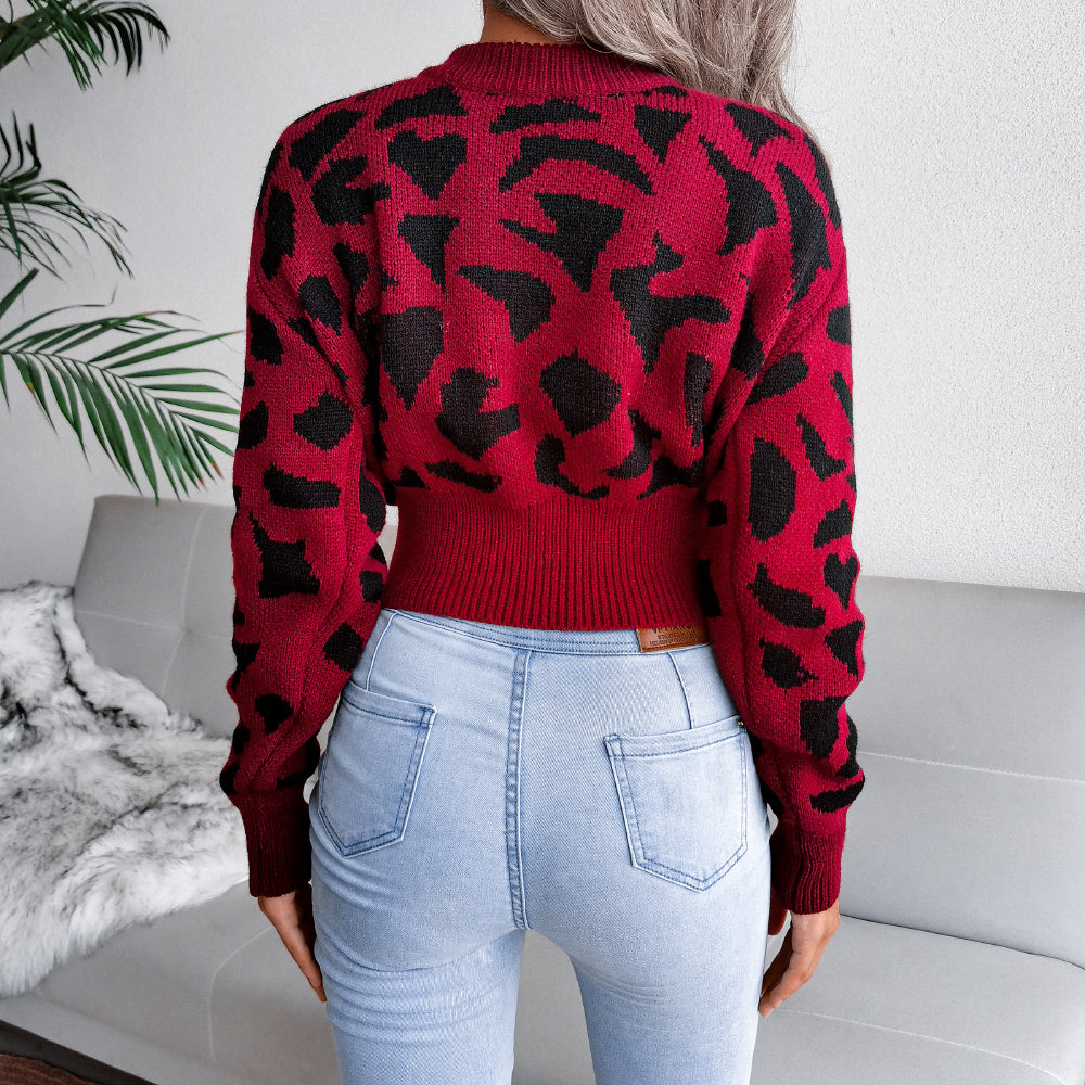 The Blair Leopard Cinched Knit