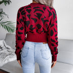 The Blair Leopard Cinched Knit