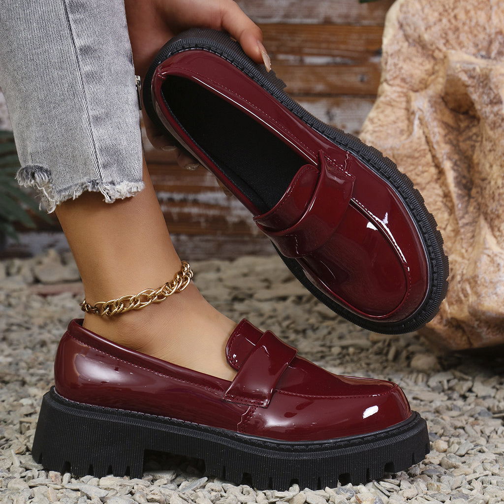 The Audrey Chunky Heel Loafer