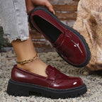 The Audrey Chunky Heel Loafer