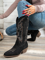 The Rosalie Embroidered Western Boot