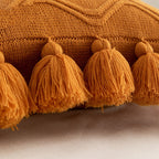 The Rowan Tassel Knit Pillow