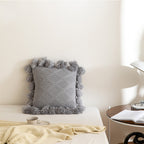 The Rowan Tassel Knit Pillow