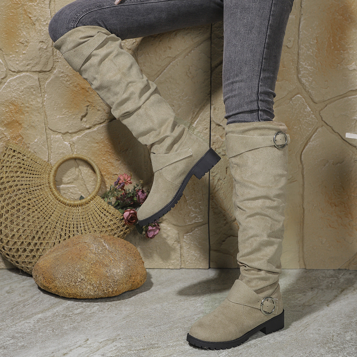 The Margot Pleated Riding Boot