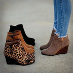 The Nora Suede Wedge Boot